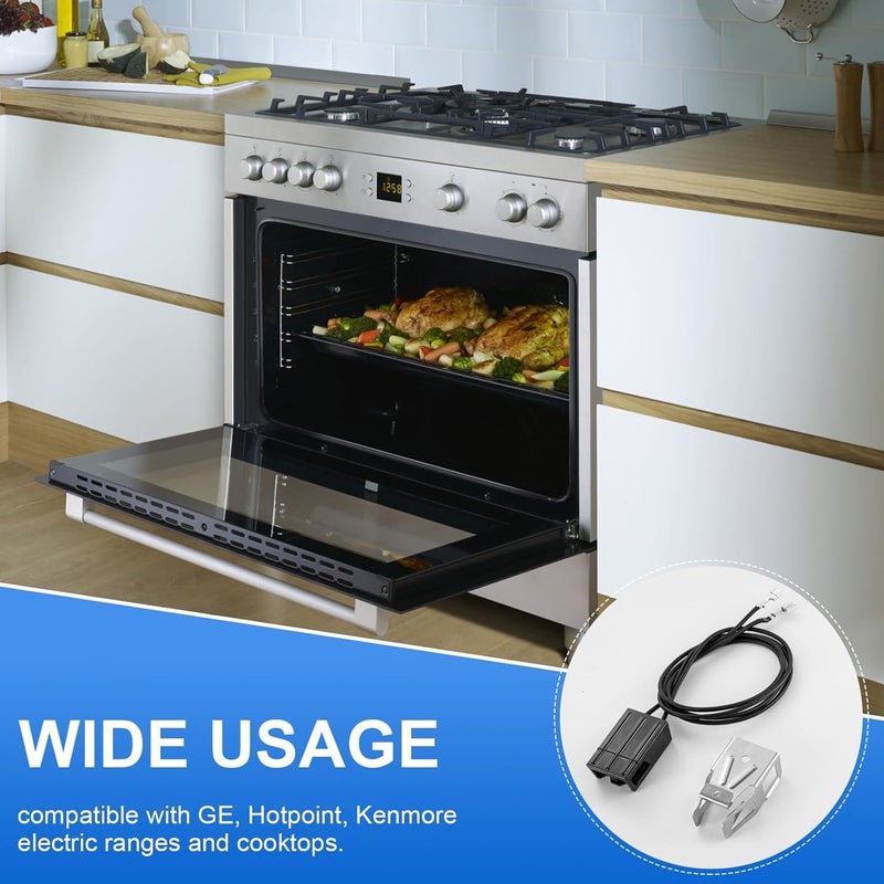 Catilon WB2X8228 Element Receptacle and Wire Kit, Compatible with GE Electric Ranges Electric Stove Burners Parts, Replaces AP2013499 PS242972 250535 - Image 3